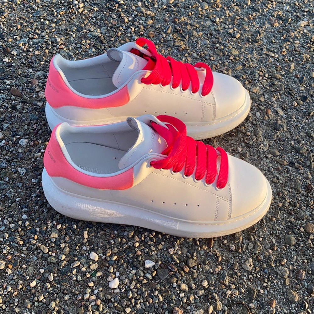 Glitter pink A Mcqueen shoes